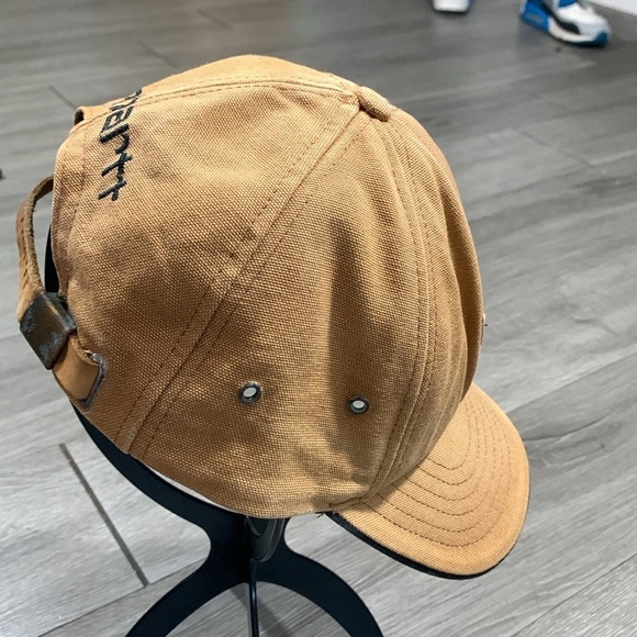 Carhartt Vintage Made in USA Embroidered Adjustable Leather Strap A145 BRN Cap - Picture 7 of 9